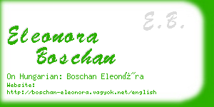 eleonora boschan business card